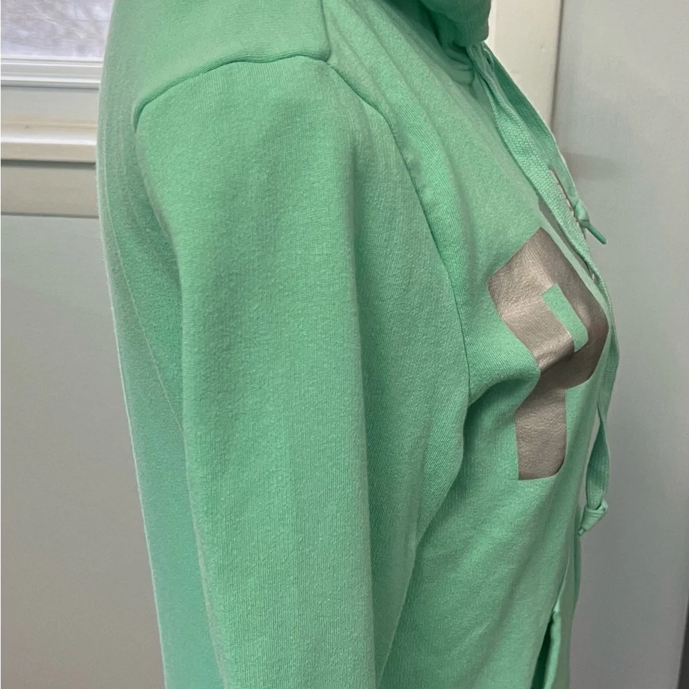 Like New Pink Victoria’s Secret Full Zip Hooded Sweatshirt - Picture 4 of 8